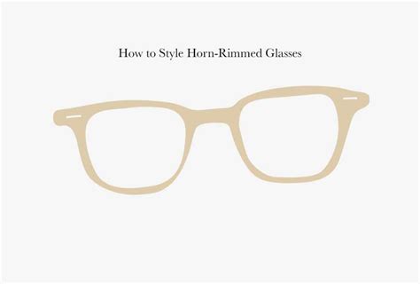 horn rimmed spectacles meaning.